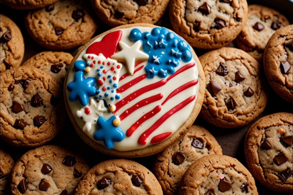 Great American Cookies chocolate chip cookie and cookie cake in store