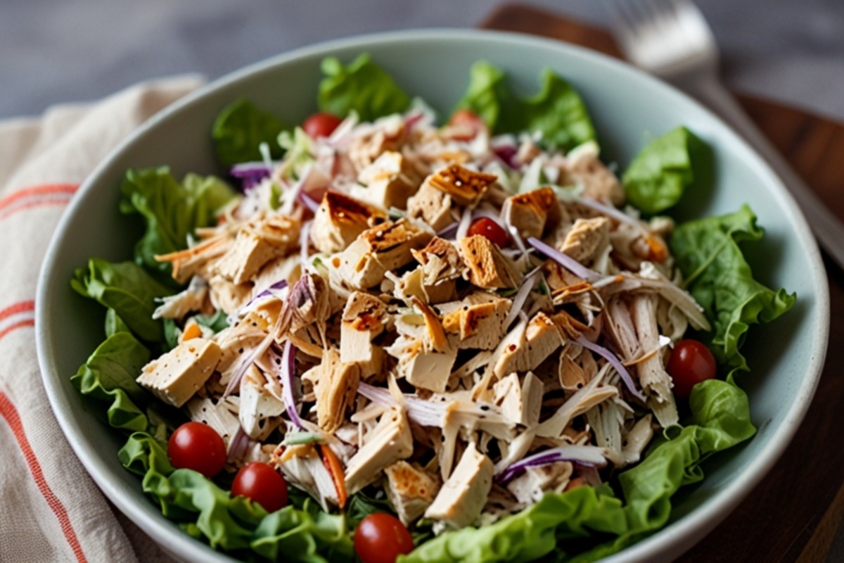 Leftover rotisserie chicken used in various creative recipes like soups, salads, and sandwiches