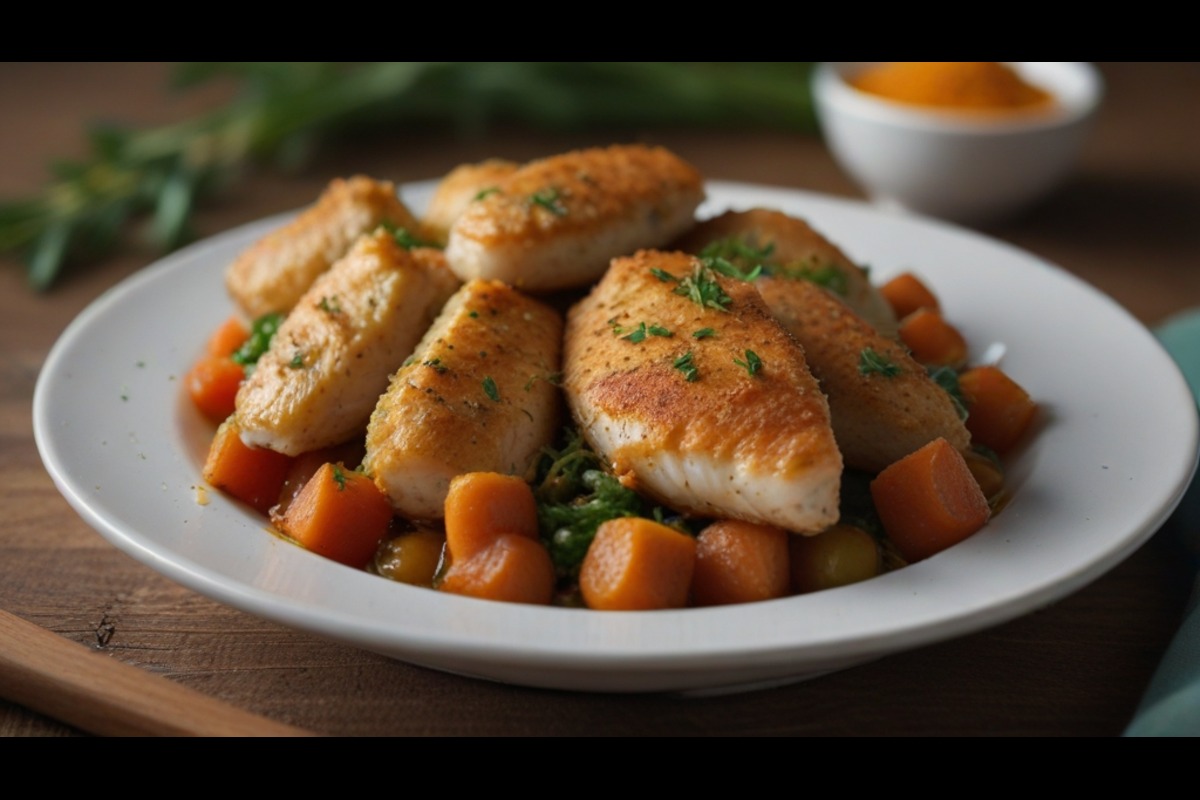 Homemade fish food ingredients for preparing healthy meals for aquarium fish