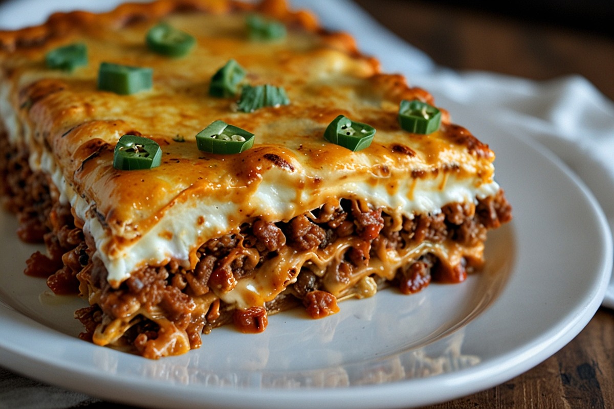 easy baked taco lasagna