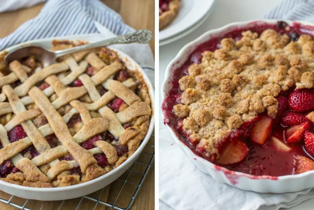 Are cobbler and crumble the same?